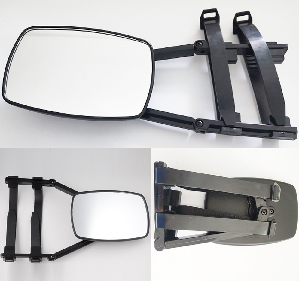 Caravan Trailer Towing Mirror Clip-On Rearview Wing Mirror Extension Adjustable