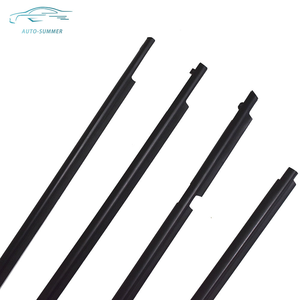 4Pcs Window Weatherstrips Moulding Trim Seal Belt For 2009-2011 2012 Toyota RAV4