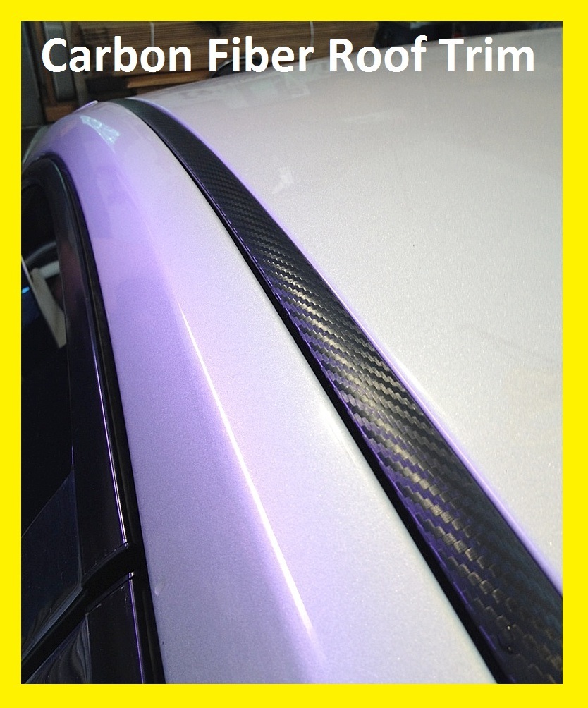 For 2002-2006 NISSAN ALTIMA BLACK CARBON FIBER ROOF TRIM MOLDING KIT