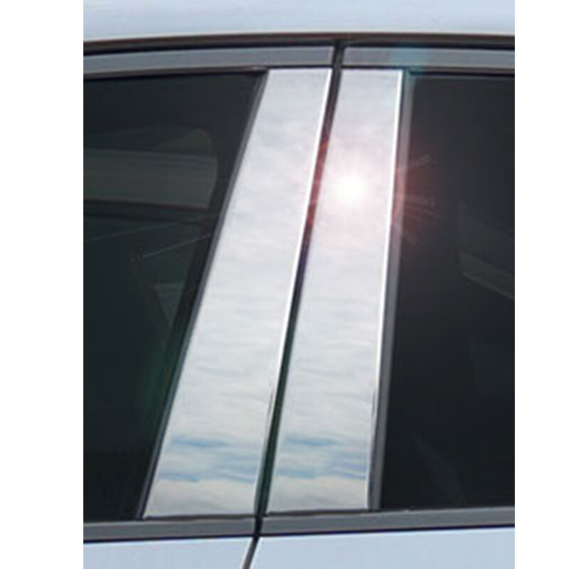 6x Silver Door Pillar Posts Trim Fit For Mercedes-Benz C-Class (W203) 2001-2007