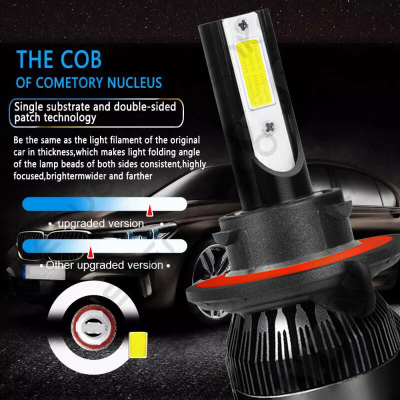 For Mercury Grand Marquis 2006-2011 4X 6000K Front LED Headlight+Fog Lamp Bulbs