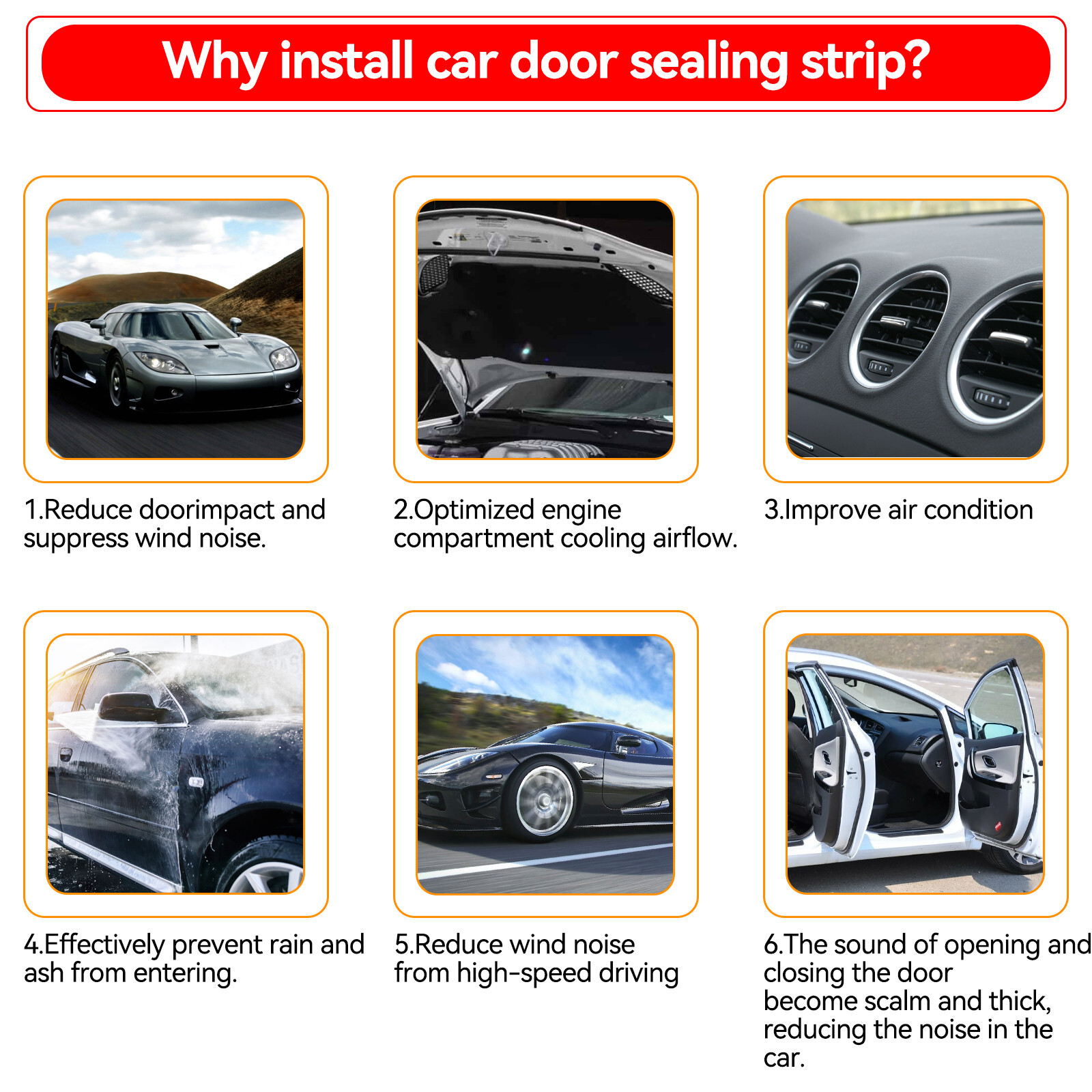 20FT Universal Car Weatherstrip Door Seal Strip Sealing Hollow Edge Guard EPDM;