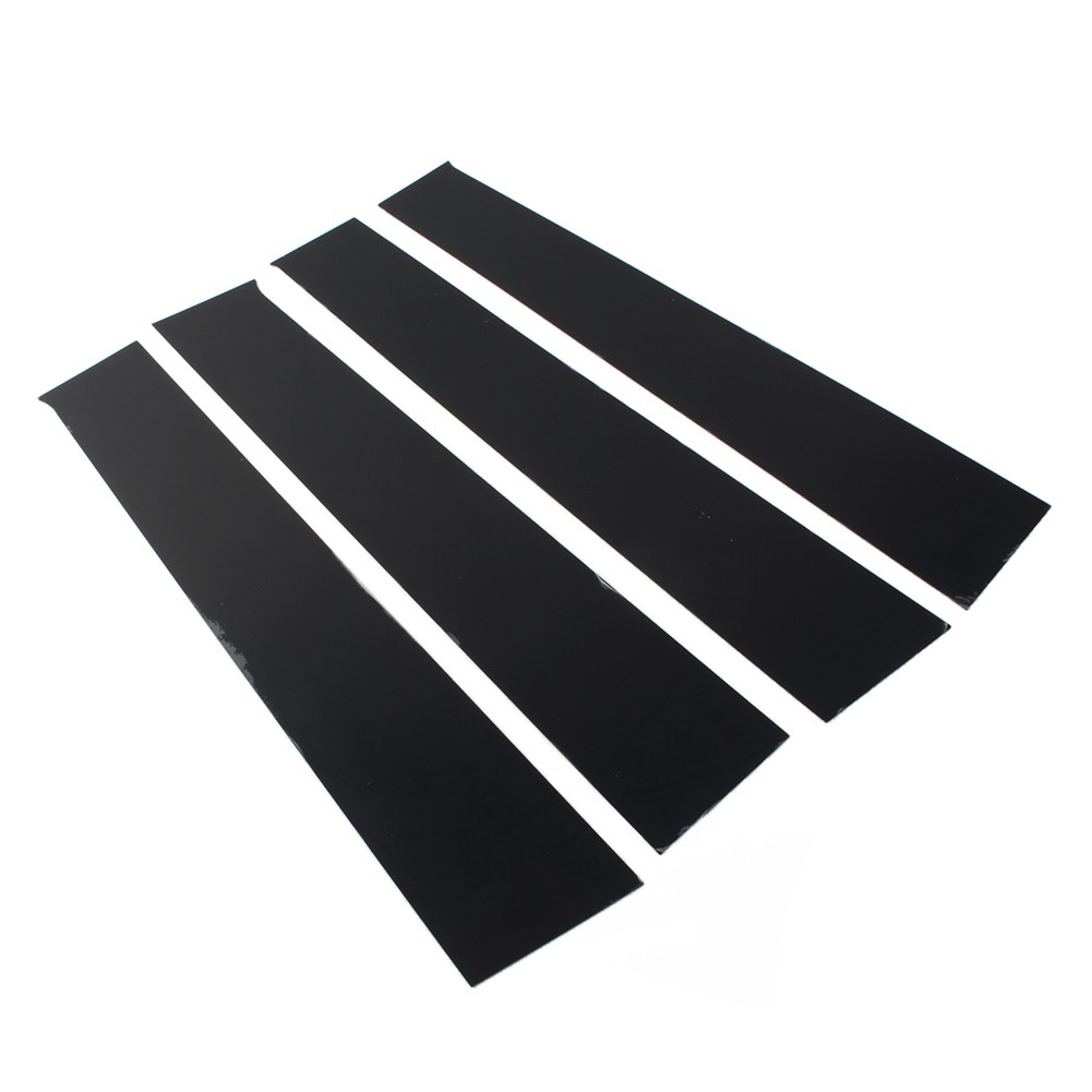 Window Pillar Posts Door Trim For Dodge Ram 1500 2009-2018 Glossy Black 4pcs/Set