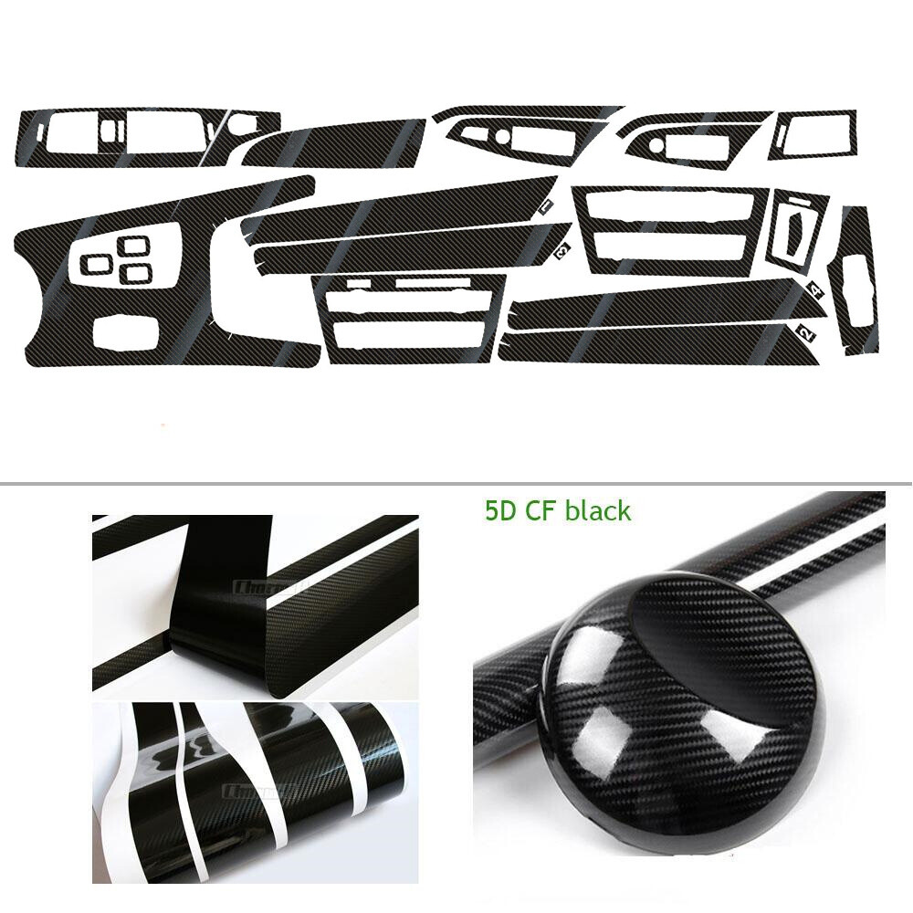 For BMW X3 X4 F25 F26 5D carbon fiber black Pattern Interior DIY Trim Decals