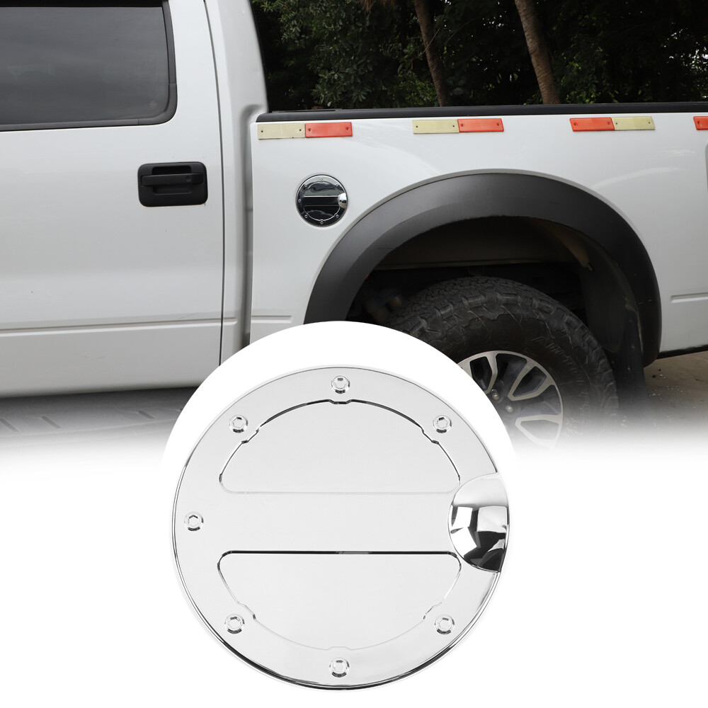ABS Gas Door Cover Trim Fit 09-14 Ford F150 Stick On Fuel Tank Door Decal
