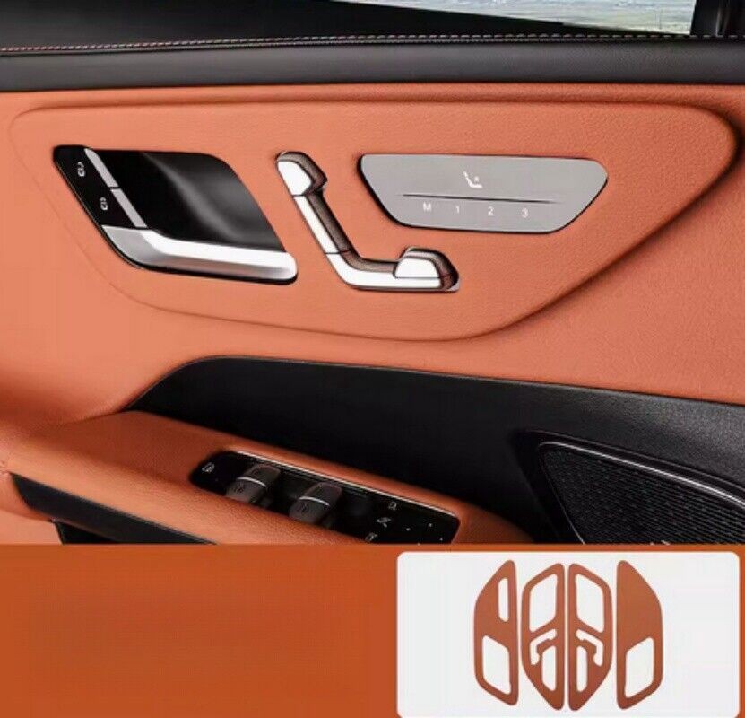 For Mercedes-Benz GLC 2023-2024 Door panel sticker High quality leather 4PCS