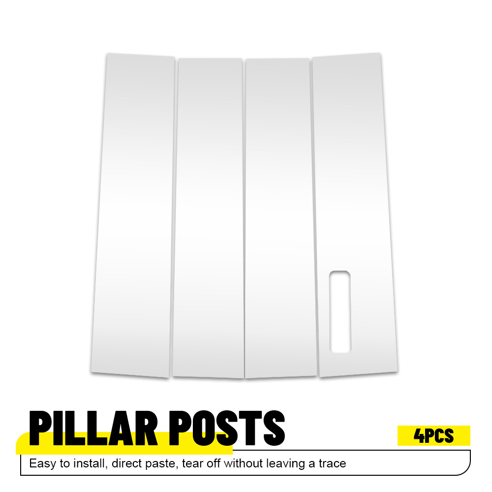 4x Window Pillar Posts Trim For 15-21 Ford F-150 with Keypad Accessories Chrome