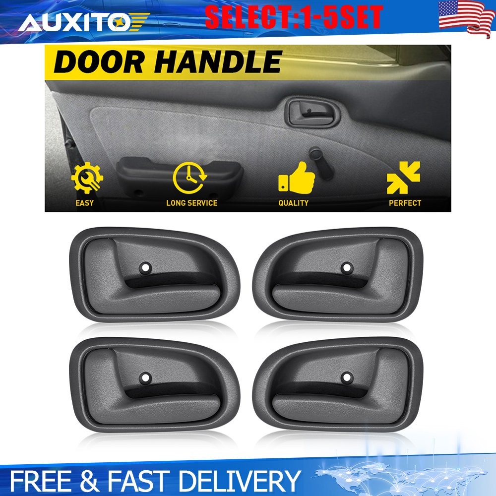 Left Right Front Rear Interior Door Handle Gray Fit 1993-97 Toyota Corolla 4-20X