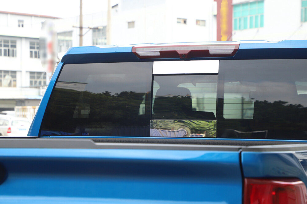 Rear Middle Window Center Sliding Cover Trim For Silverado/GMC Sierra 19+ Chrome
