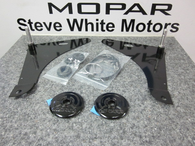 08-23 Dodge Challenger Black Hood Pin Pins Kit Stainless Mopar Genuine OEM New