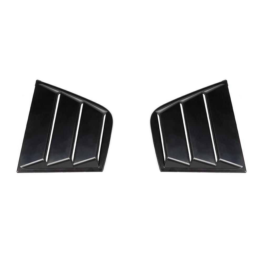Black Side Window Louvers Air Vent Shades Cover Blinds for Dodge Charger 2011+