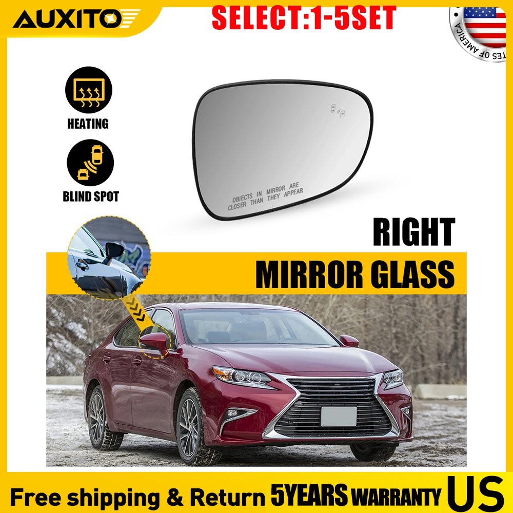 For Lexus ES350 ES300h IS250/350 GS350 LS460 Passenger Heated Mirror Glass 1-5X