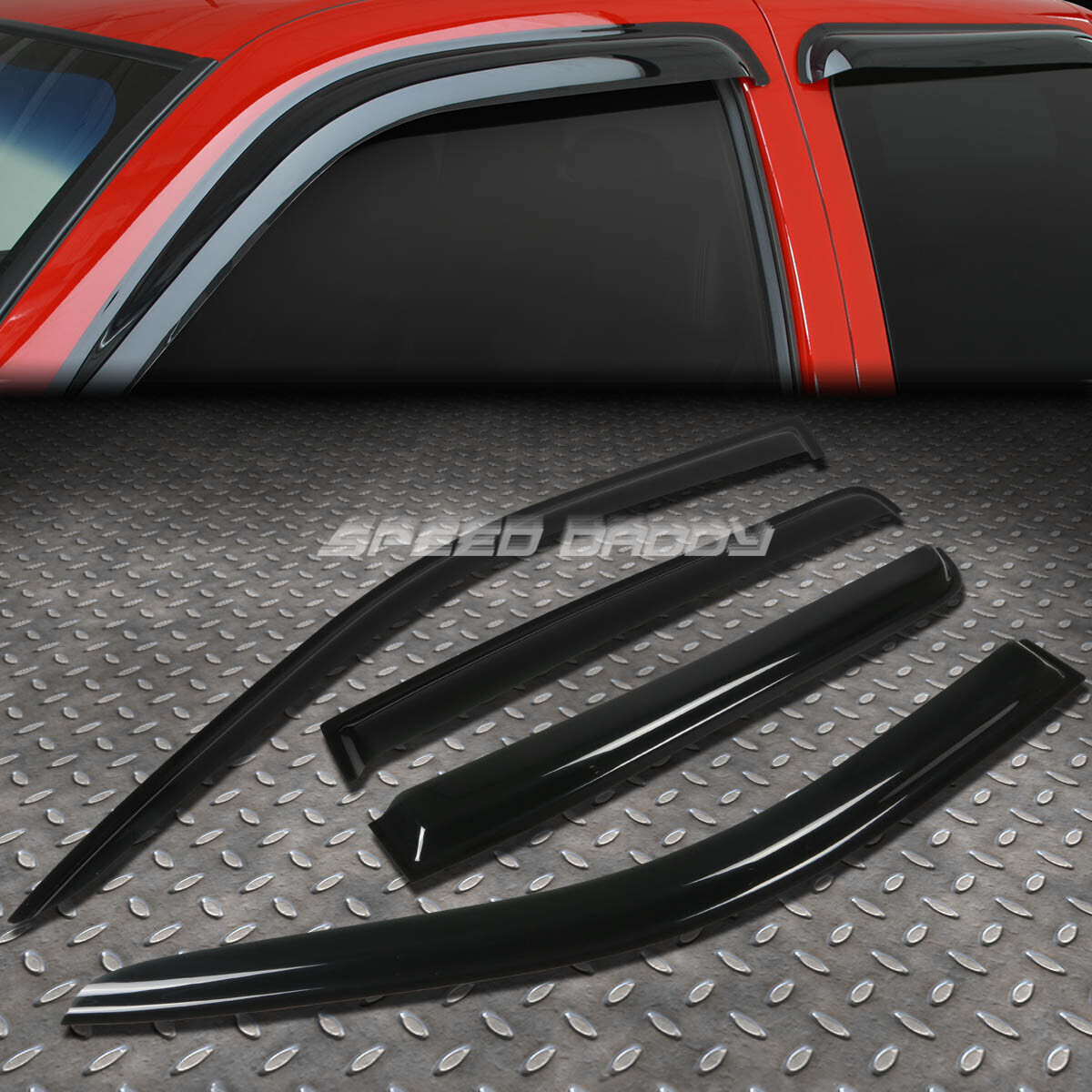 FOR 07-16 COMPASS MK49 SMOKE TINT WINDOW VISOR SHADE/SUN WIND/RAIN DEFLECTOR