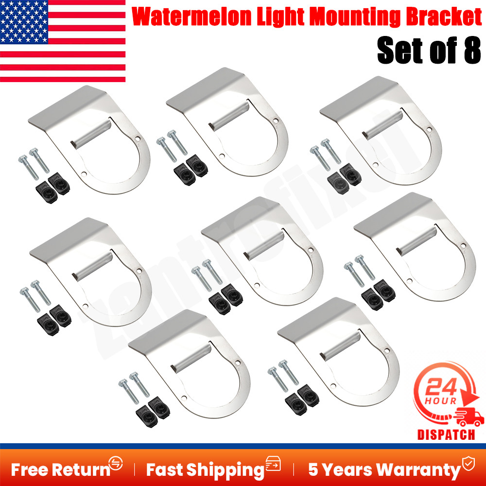 8* Watermelon Under Glow Frame Bracket For Peterbilt/Kenworth 359/379/389 660 US