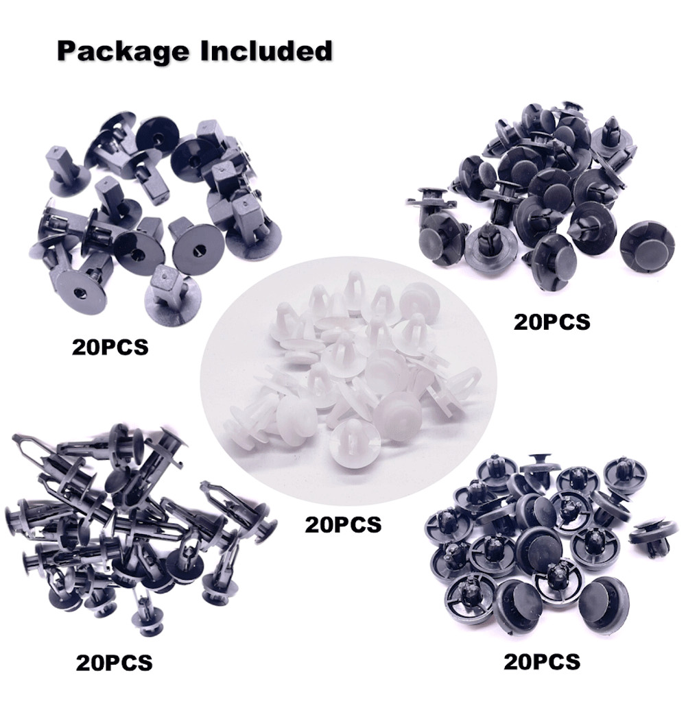 100x For TOYOTA & LEXUS Trim Panel Clips Bumper Fender Push Pin Rivets Fasteners