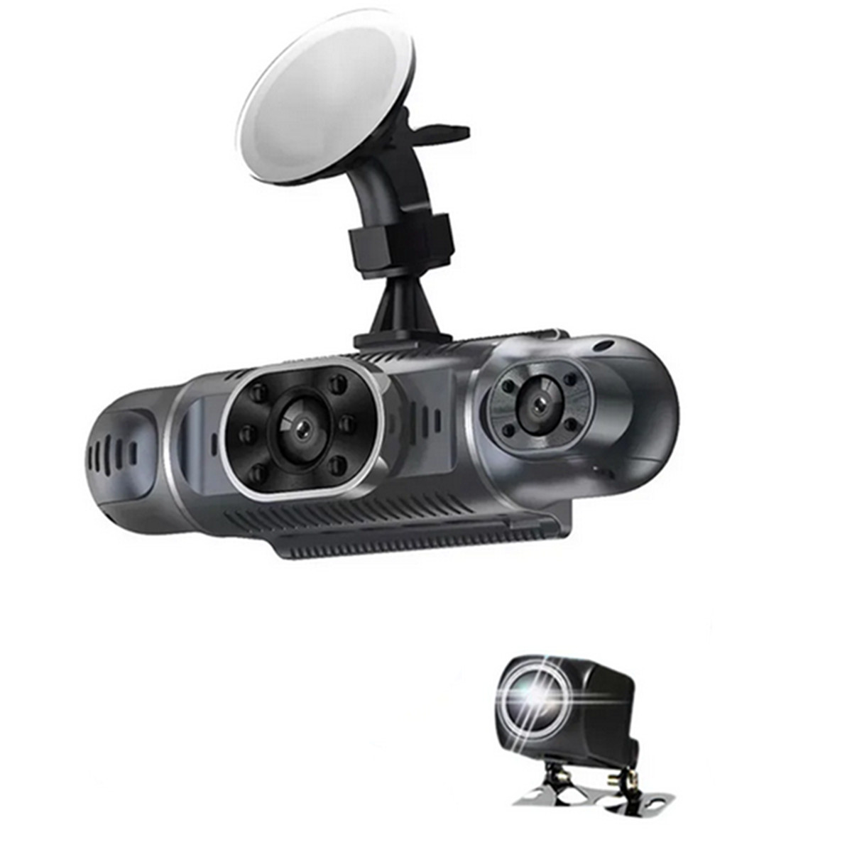 Dash Cam 4 Channel Driving Recorder Car DVR Front Left Right Rear Night Vision