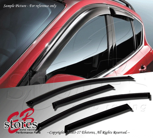 4pcs JDM Out-Channel Rain Guard Deflector Jaguar X-Type Wagon Only 2005-2008