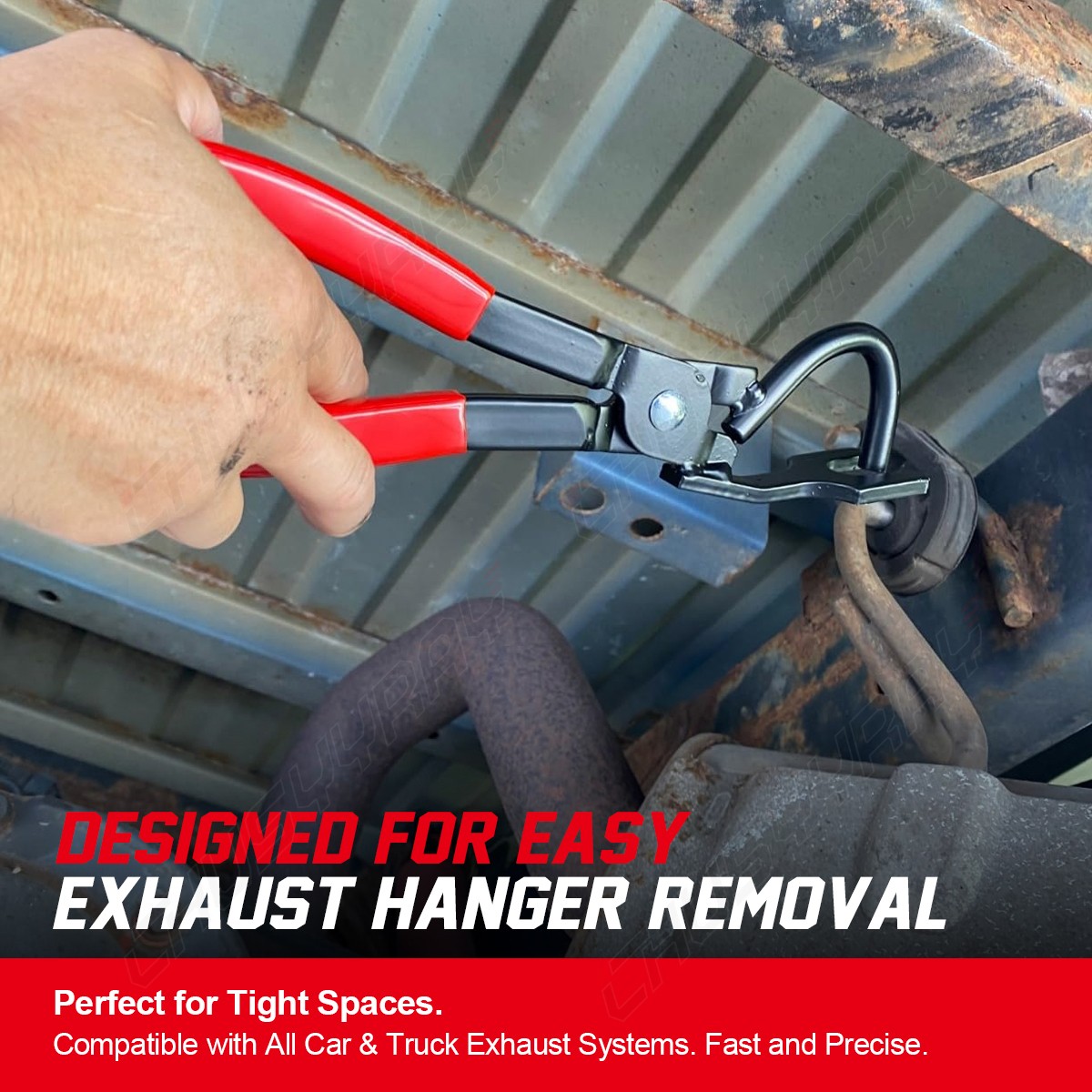 Exhaust Hanger Removal Pliers for All Automotive and Truck Rubber Hangars