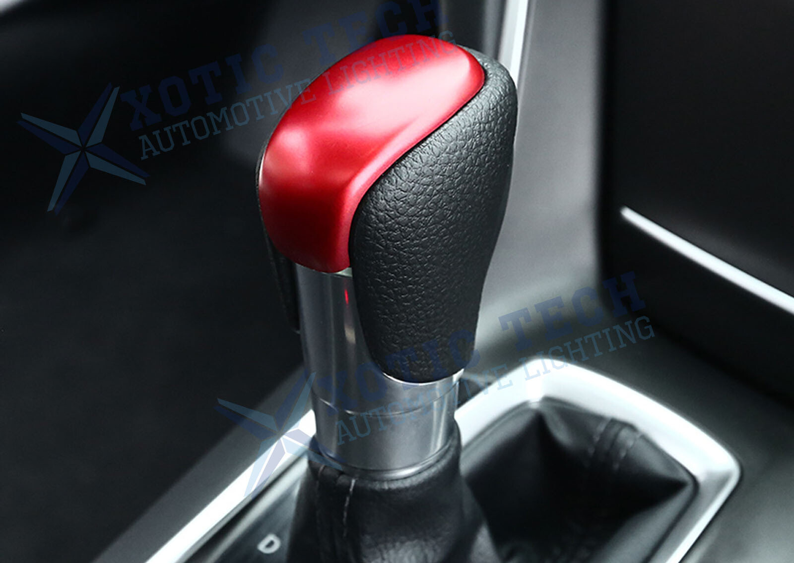 Sporty Red Gear Shift Lever Head Knob Cover Trim For Honda Accord 2018 2019-2023