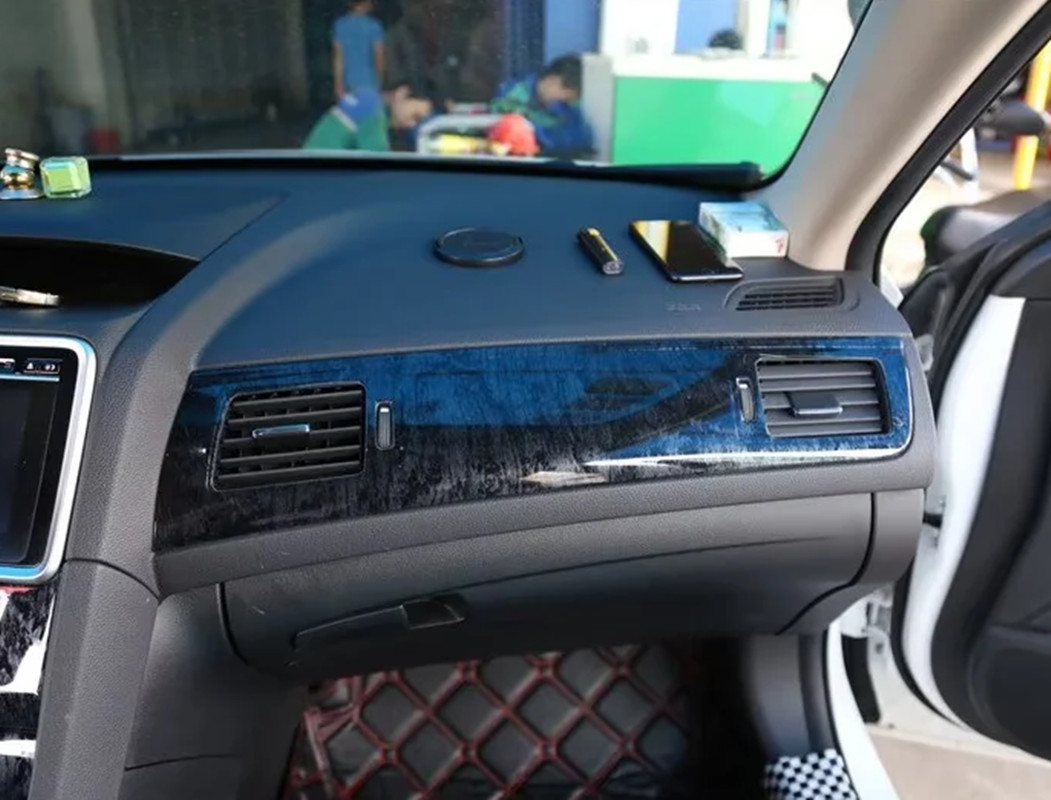 20PCS Black wood grain Car Interior Kit Cover Trim For Honda Sririor 2014-2017