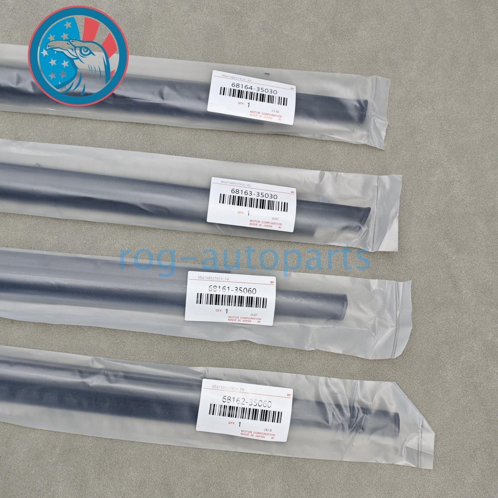 4PCS Window Weatherstrip Molding Seals Trim For 2003-2009 Toyota 4Runner USA