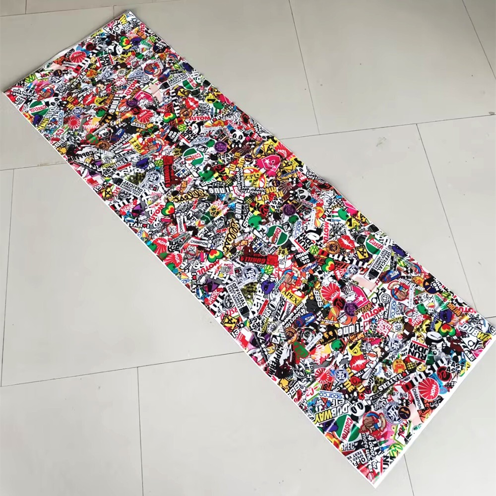 Vinyl Decal Car Bomb Wrap Sheet Cartoon Panda Graffiti DIY Sticker Waterproof