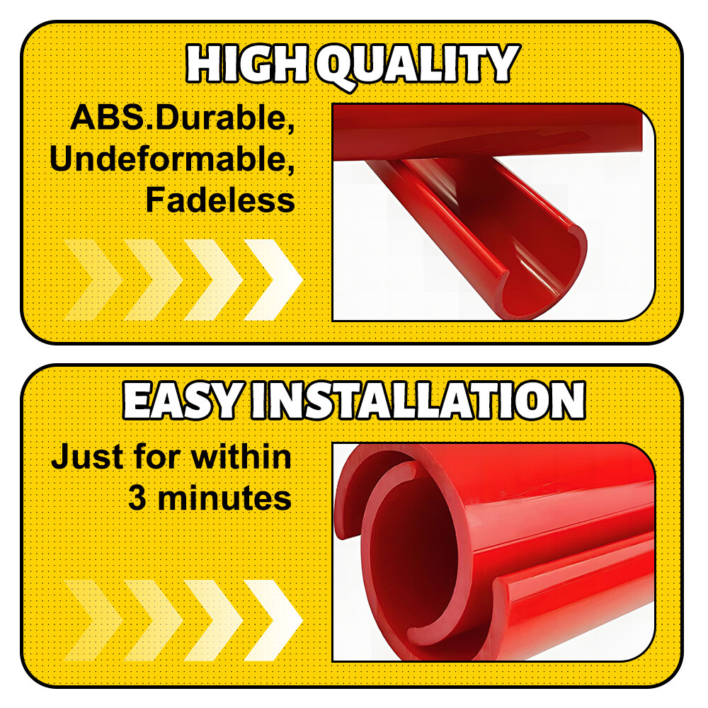 2pcs Red Car Front V Brace Grille Trim Strip Cover for BMW G01 G02 G05 X3/X4/X5