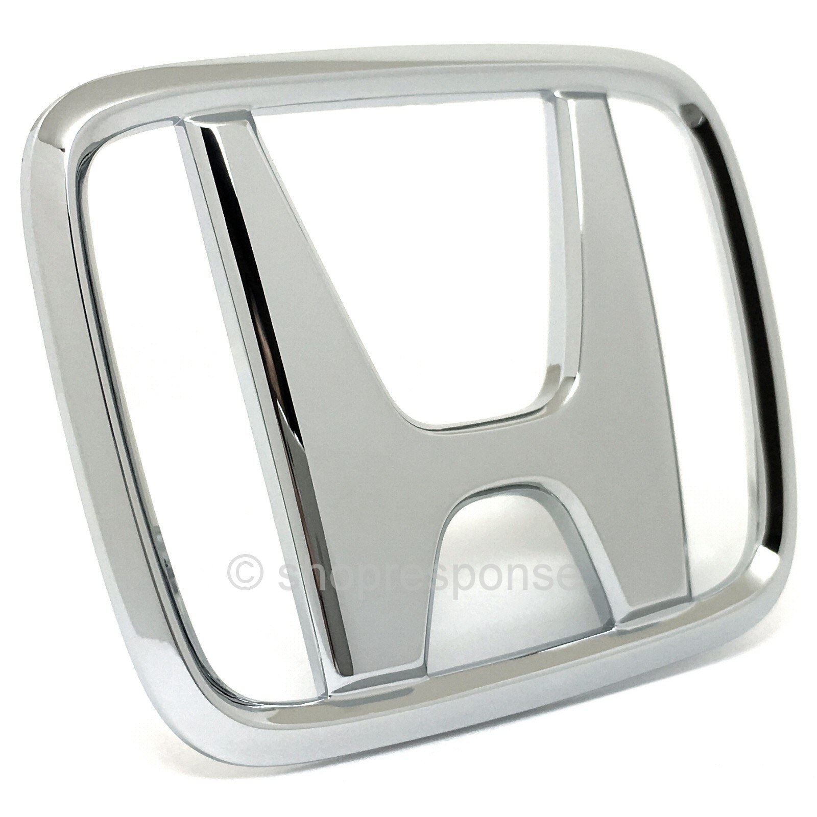 Honda 93-97 Del Sol Front H Emblem Badge Chrome 75700-SR2-000 Genuine Parts