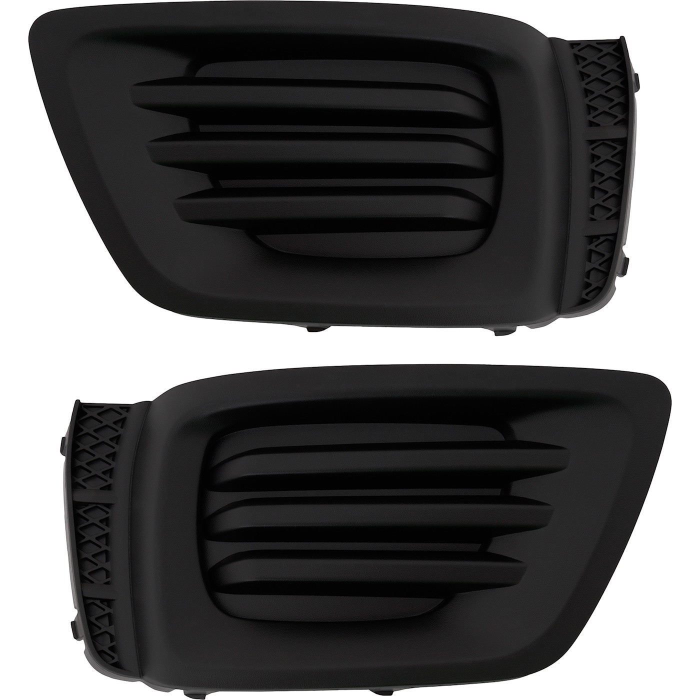 Set of 2 Fog Light Covers Front Driver & Passenger Side Left Right Pair