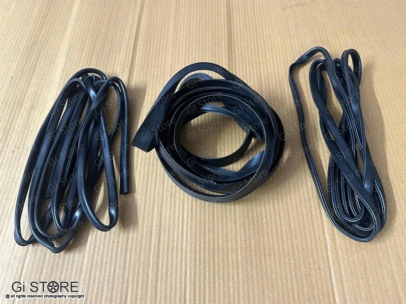 For Willys Jeep CJ6 Outer + Inner Windshield Rubber Set