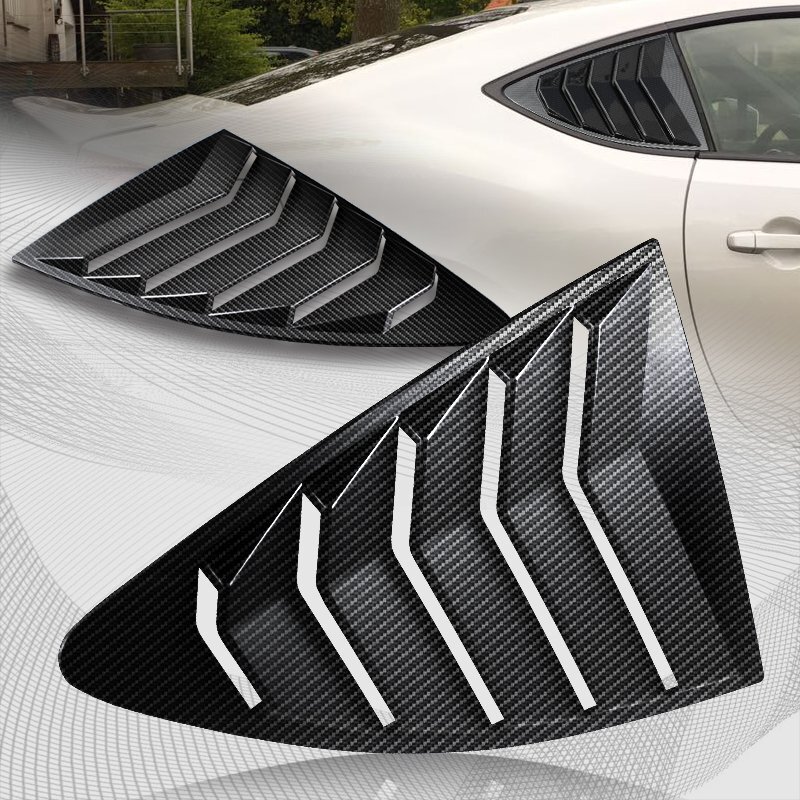 For 2013-2020 Scion FR-S/Subaru BRZ Carbon Style Window Louvers Scoop Covers