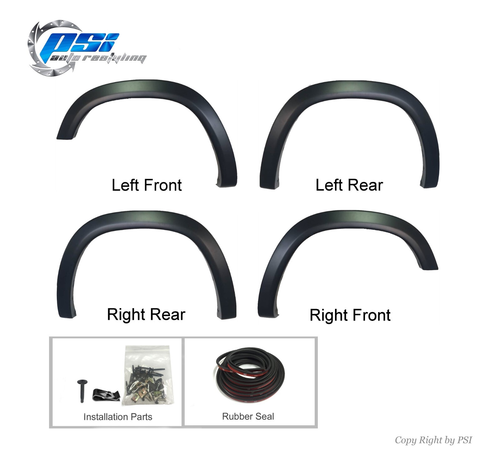 OE Style Fender Flares Paintable Fits Ram 1500 2019-2021 Complete Set