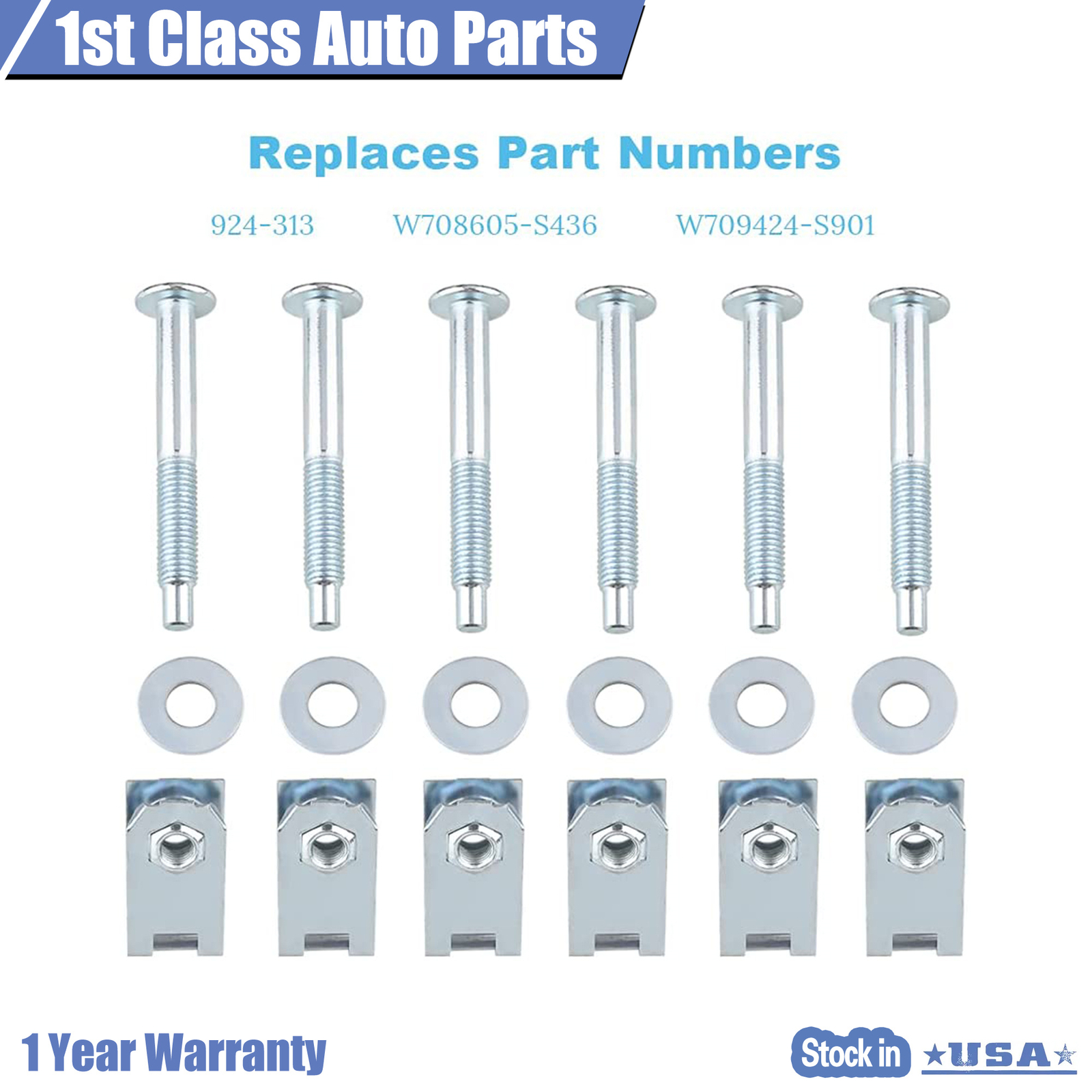 Bed Mounting Hardware 6 Bolt Set Kit Fit 04-14 Ford F150 Lincoln Mark LT 924-313
