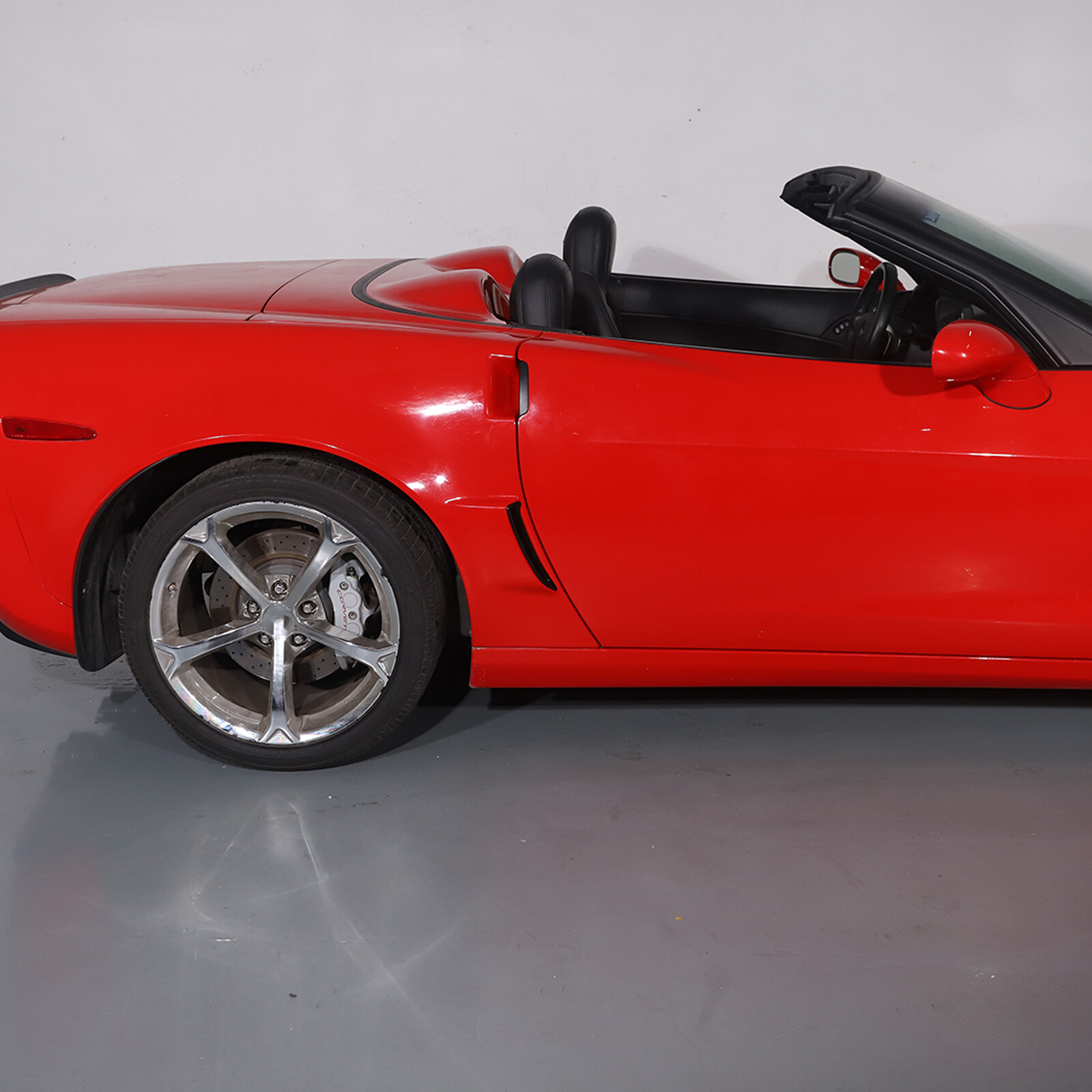 Black Rear Side Fender Vents Air Duct Spoiler Trim For Corvette C6 2005-2013 2PC