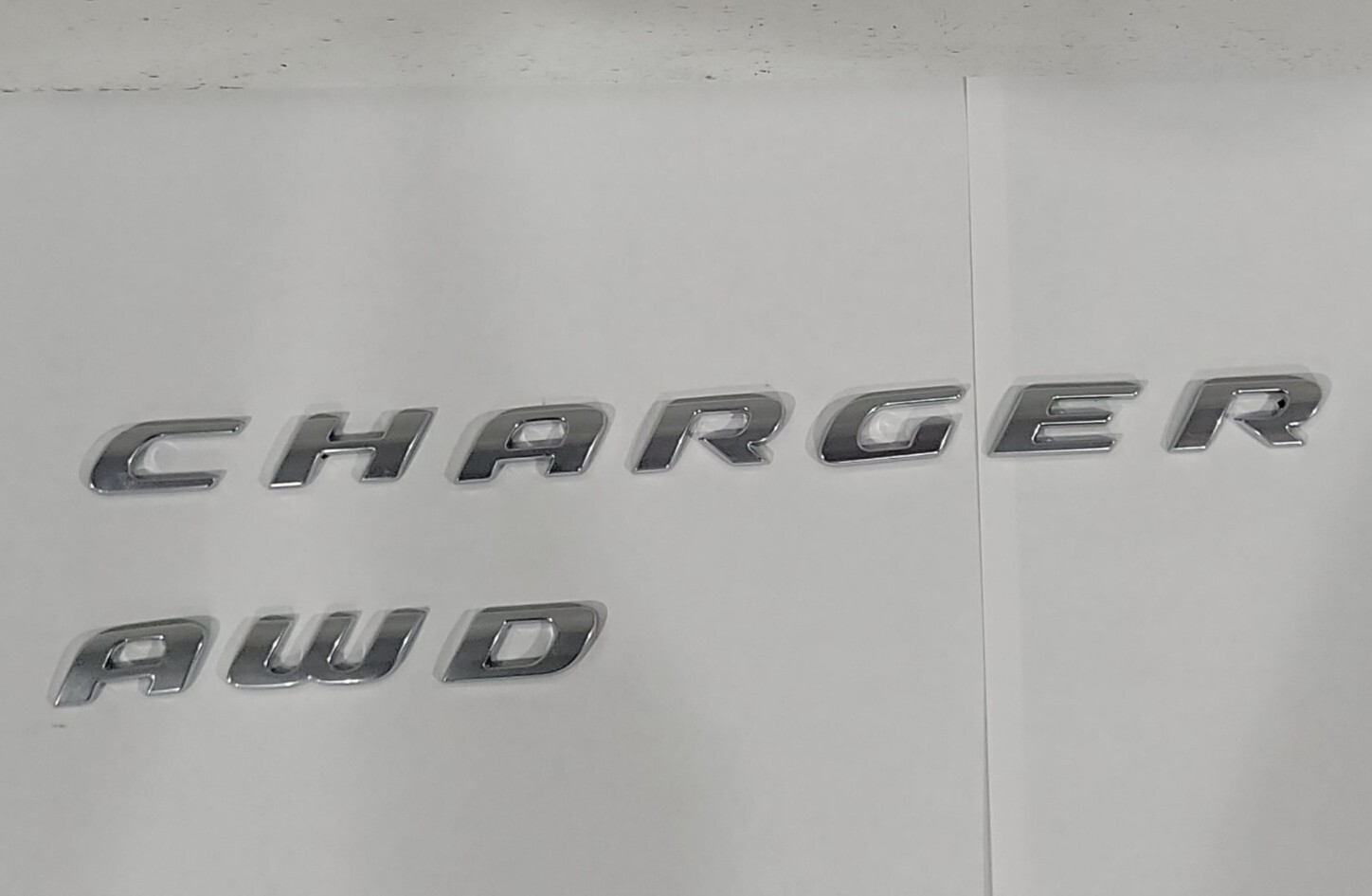 2015-2022 DODGE CHARGER AWD NAMEPLATE EMBLEM BADGE SATIN SILVER OEM MOPAR