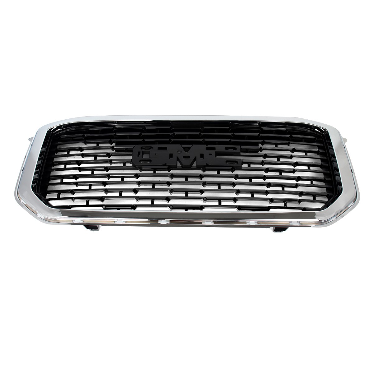 Chrome Black Front Upper Grille Mesh For GMC Yukon/ Yukon XL Denali Style 15-20