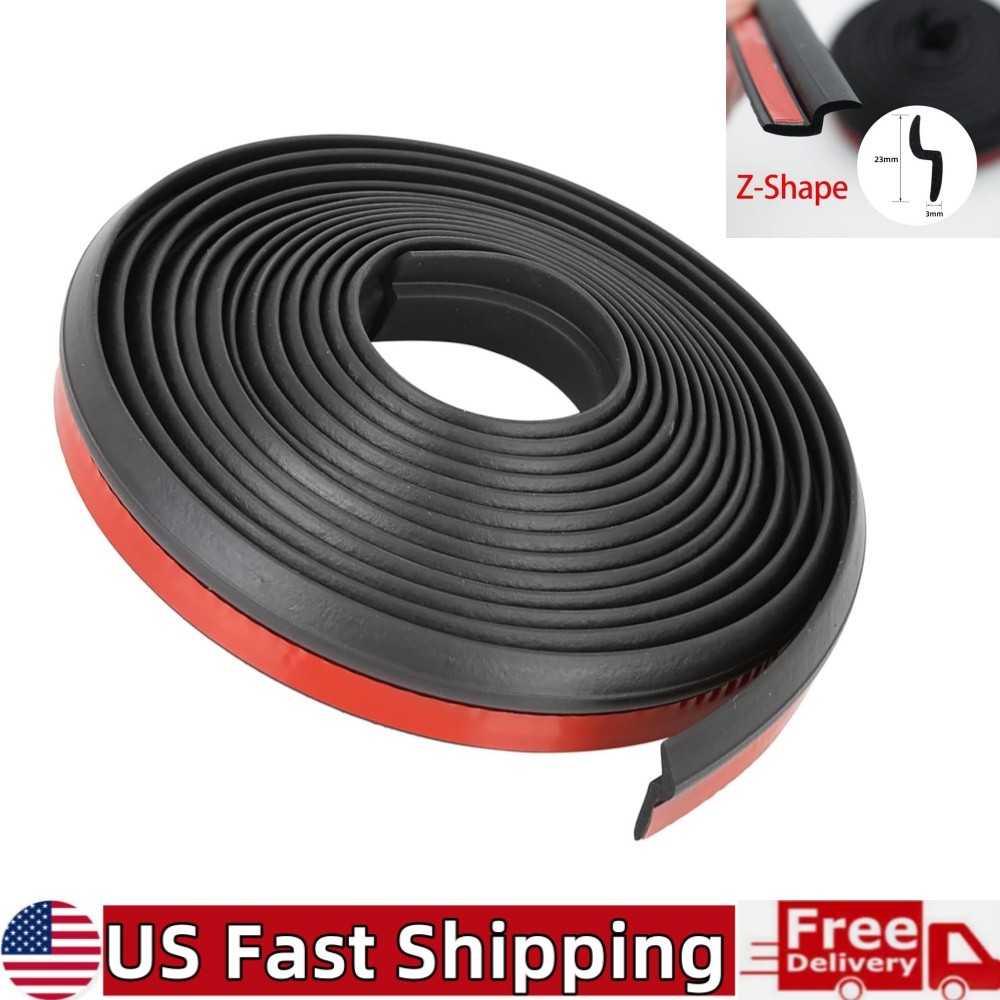 13Ft Z-shape Car Door Window Rubber Seal Strip Pad Weatherstrip Seal Hollow 4M
