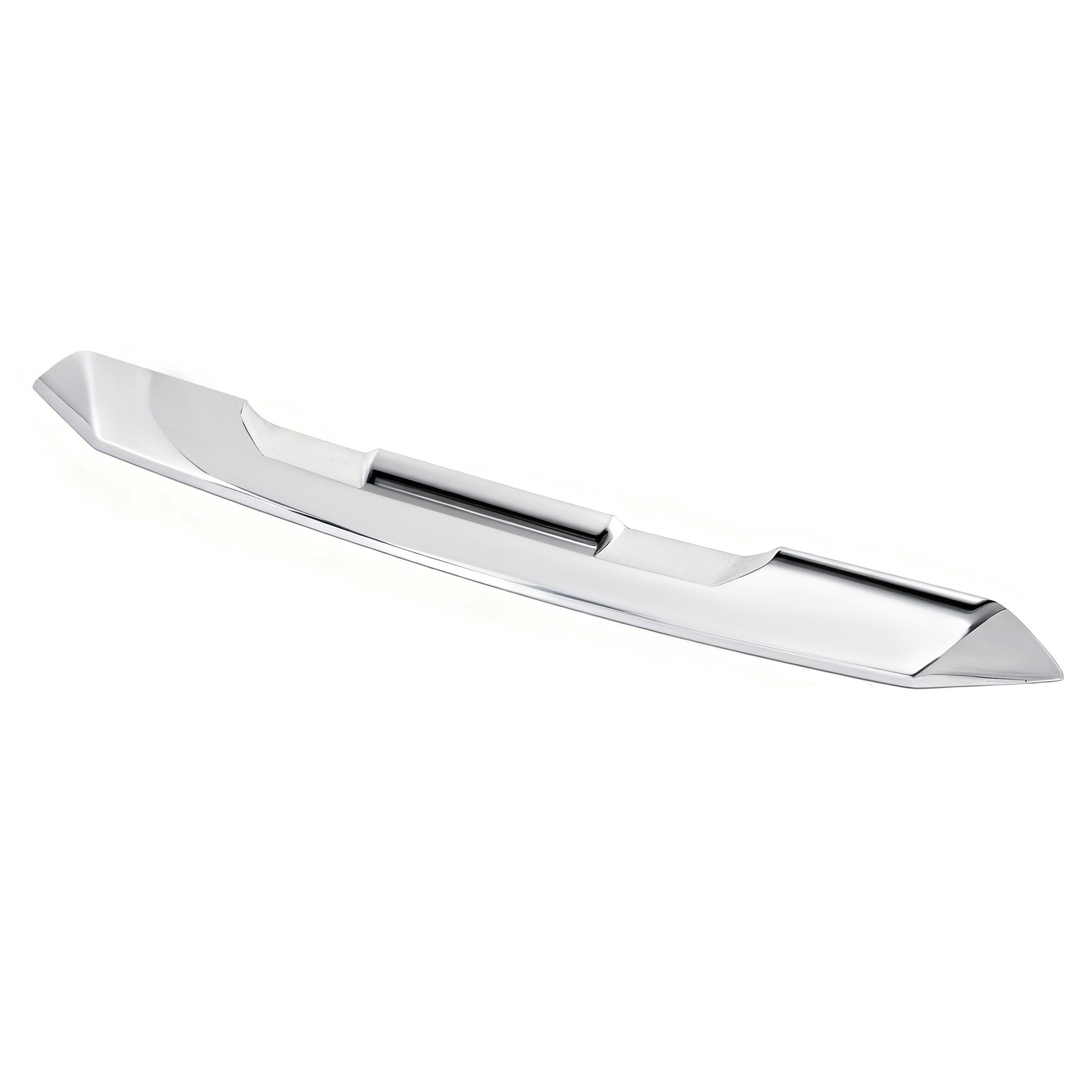 Front Upper Top Grille Hood Molding Trim Chrome For GMC Sierra 1500 2022-2024
