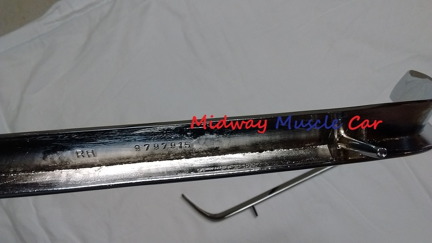 NEW chrome front lower valance panel moldings (pr) 1969 69 Pontiac GTO