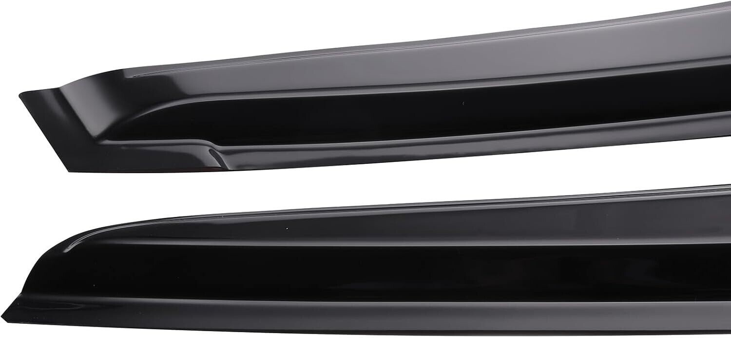 WindowVisors Black Rain Guard Fit Subaru Impreza Hatchback Mugen Style 2017-2022