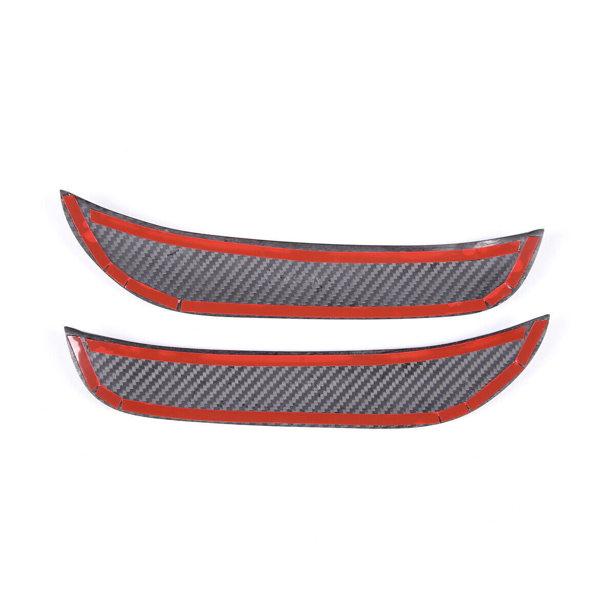 Real Carbon Fiber Front Fog Light Trim Strip Cover For Maserati Grecale 2022-23