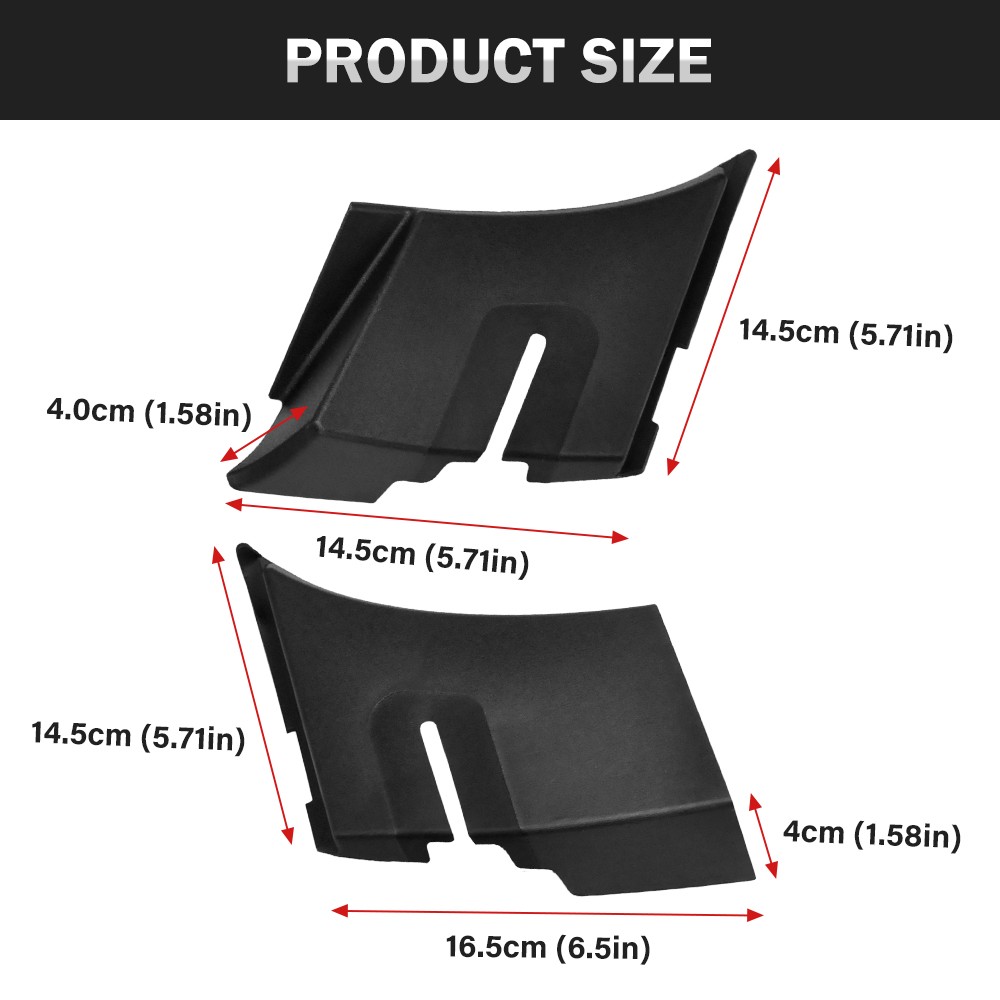 Pair Windshield Wiper Cowl End Air Inlet Panel For Tahoe Yukon Escalade 2007-14