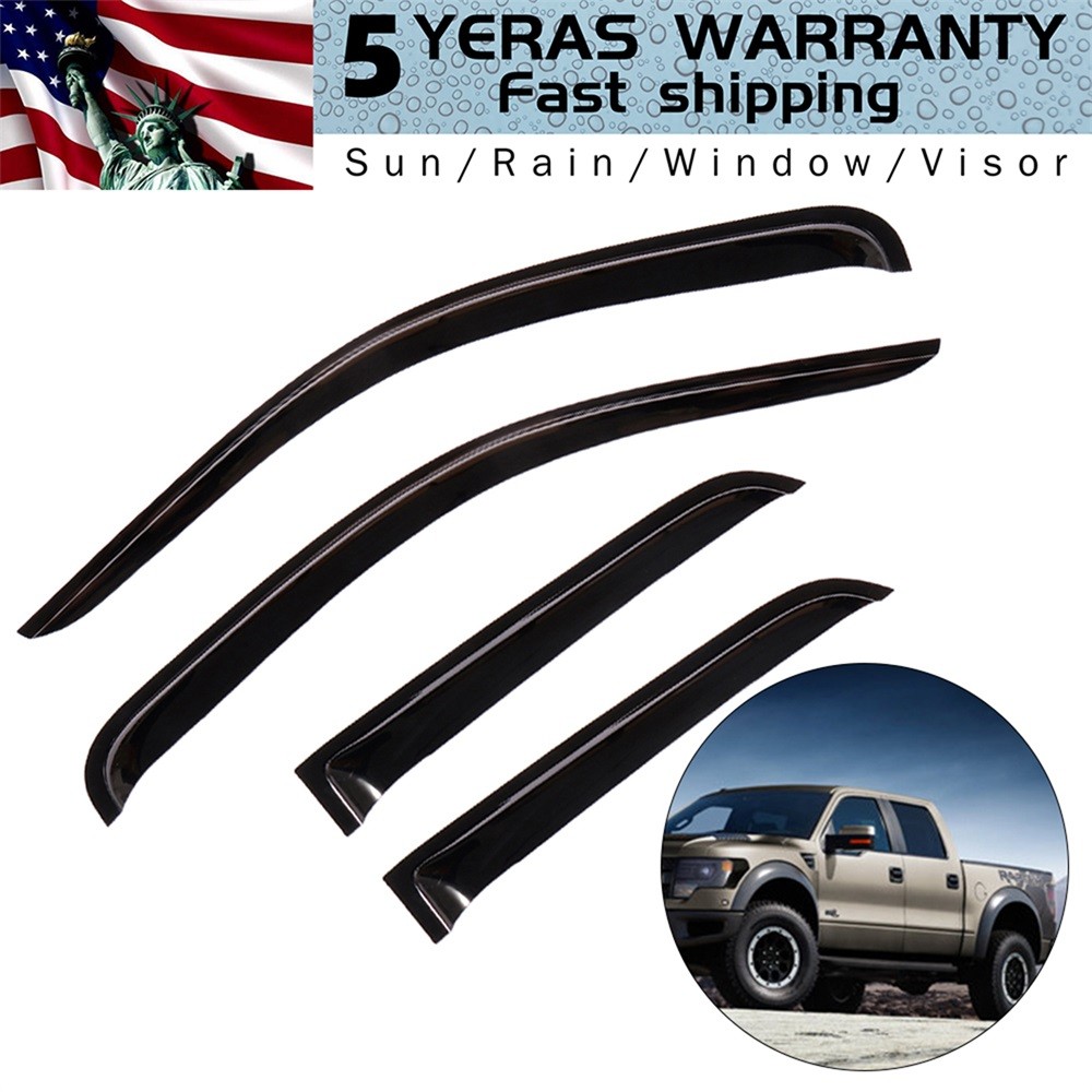 Slim Style Window Deflectors For 04-14 F150 Extended Cab Guards Window Visors