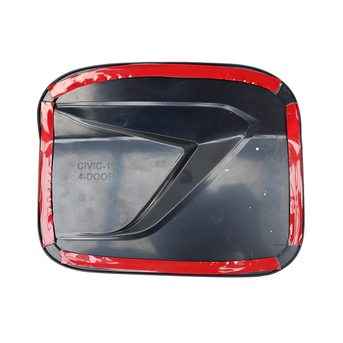 Fuel Oil Tank Cap Cover Trim Black Carbon R1 For Honda Civic FC 4Dr 2016 2018
