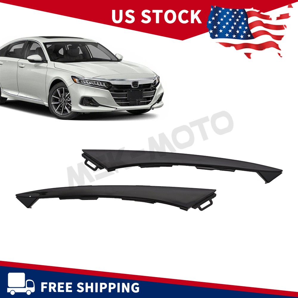New Front Headlight Lower Bracket Trim Left&Right Set For Honda Accord 2021 2022