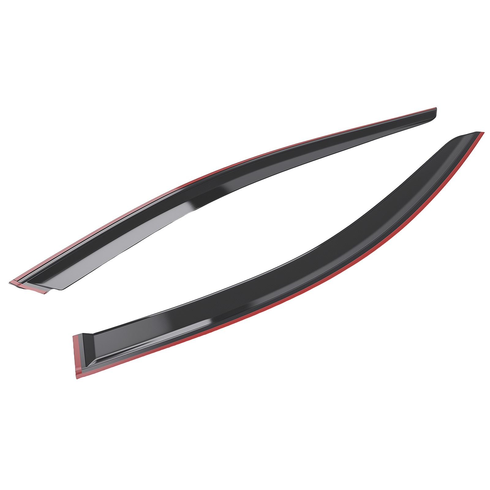 Window Rain Guard Vent for Hyundai Santa Fe 2019-2023 Left Right Black 4Pcs