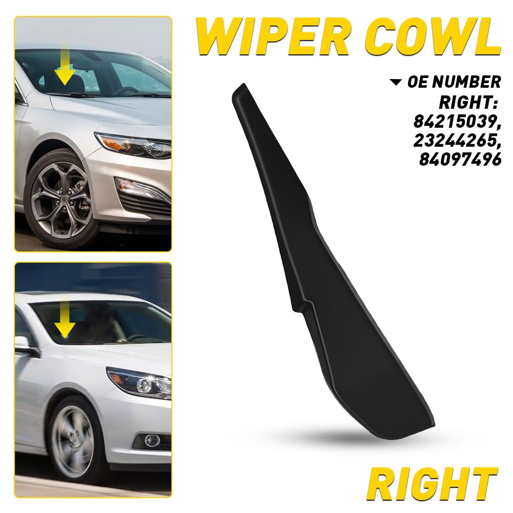 1-10 For Chevy Malibu 2016-25 Front Cowl Windshield Wiper Motor Cover Right Trim