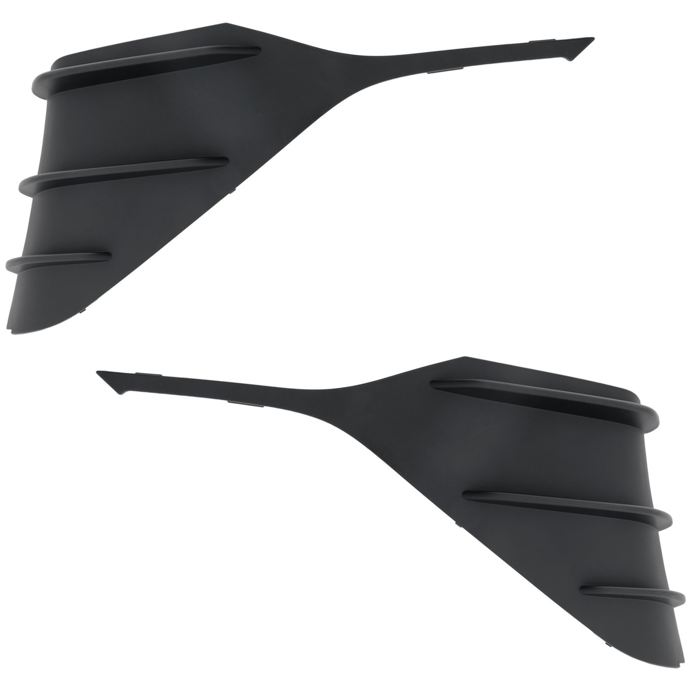 Pair Set of 2 Fog Light Covers Front Driver & Passenger Side Left Right