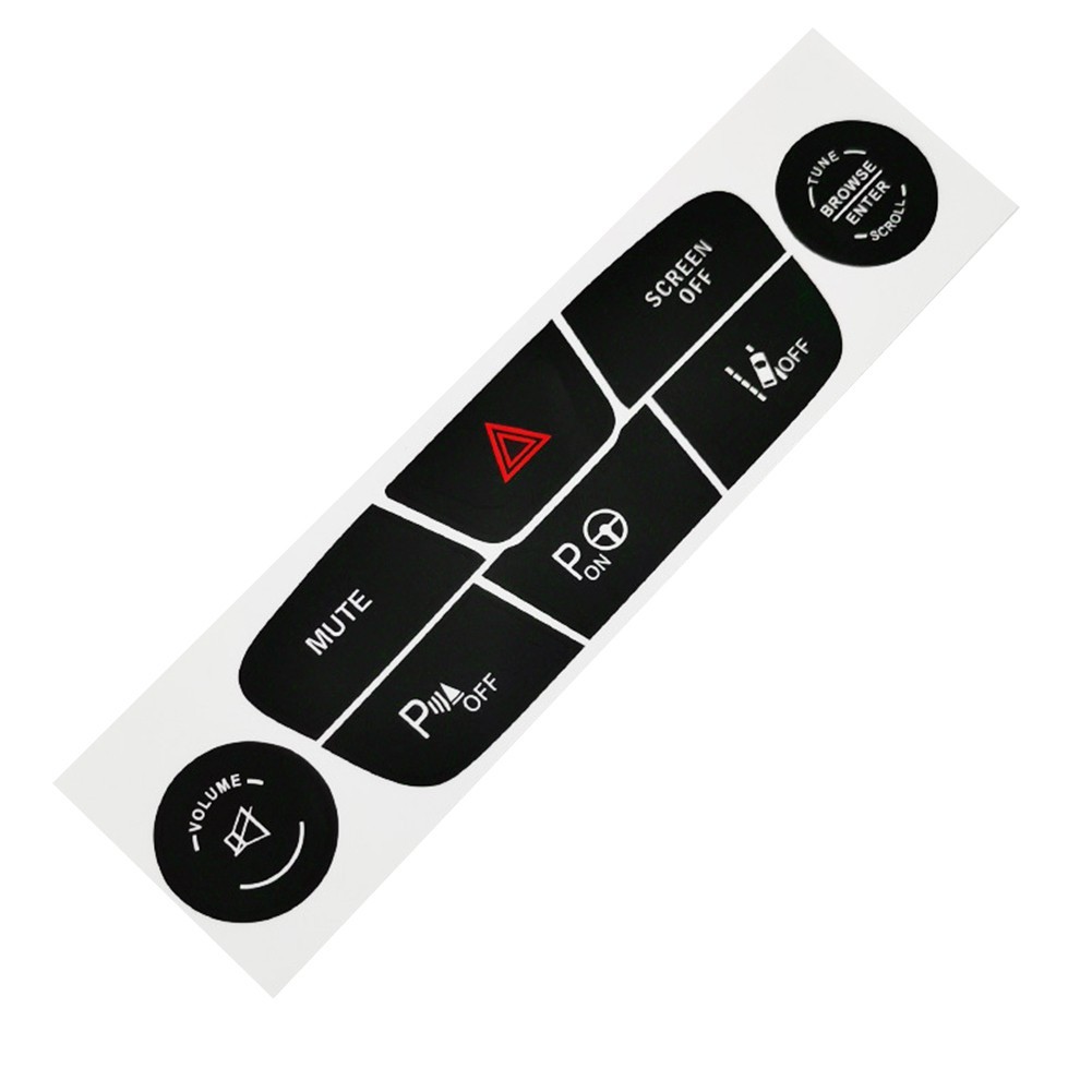 Vinyl AC Button Decal Sticker Compatible with For Jeep Compass 2017-2021