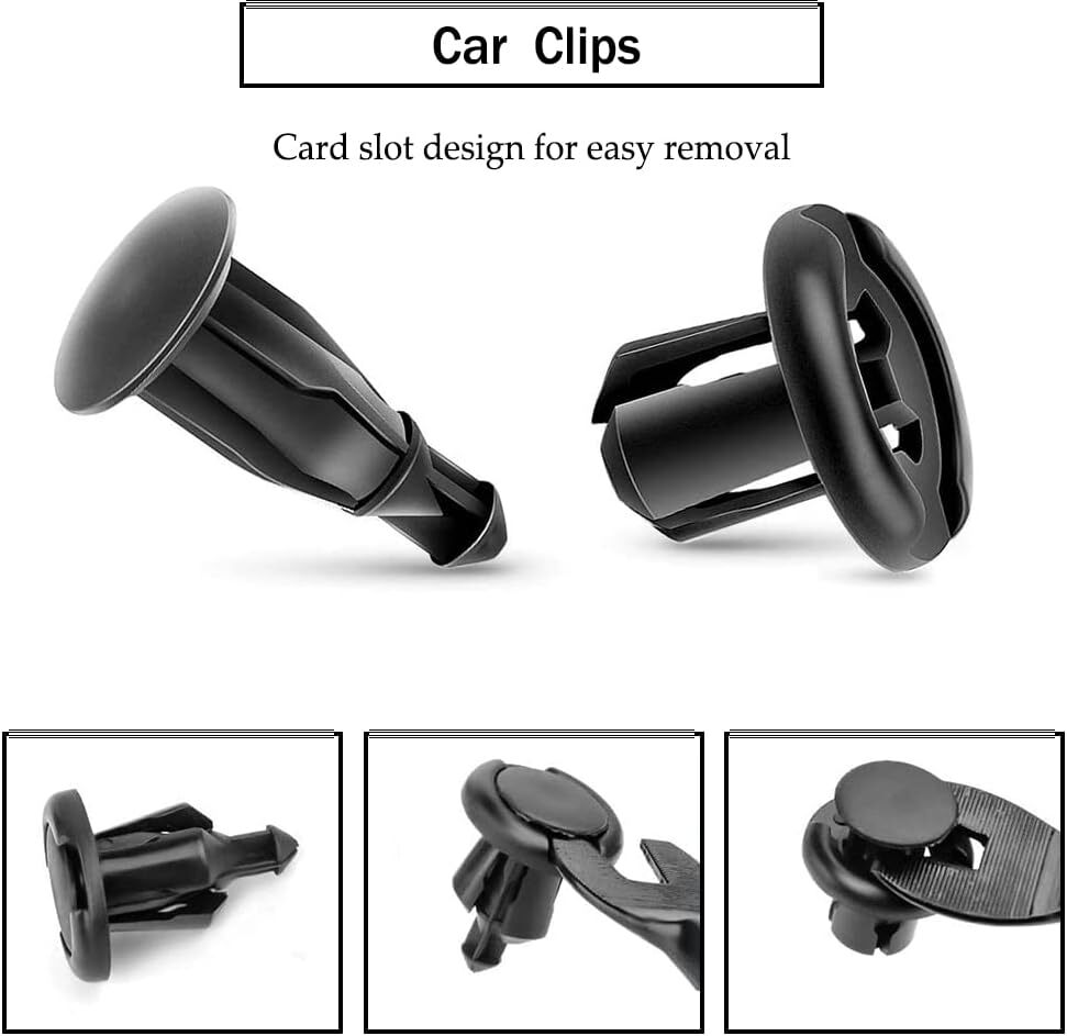 104pcs Car Body Plastic Trim Retainer Fastener Clips Push Pin Fender Bumper US